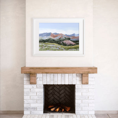 ’Sun Valley I’ Art Print - Idaho Landscape Mountain Wall - ’sun valley’ - abstract - Artwork - Flower