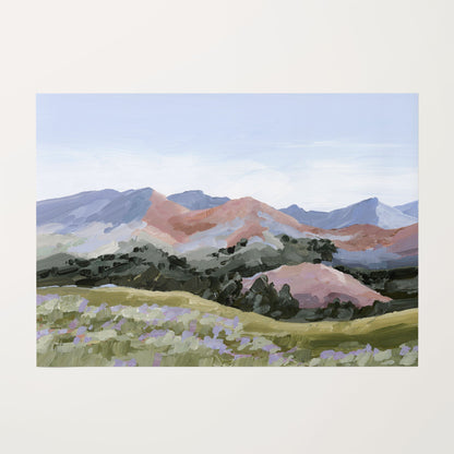 ’Sun Valley I’ Art Print - Rolled Canvas / 8x10 in / No Frame - Idaho Landscape Mountain Wall - ’sun valley’ - abstract
