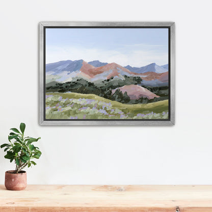 ’Sun Valley I’ Art Print - Stretched Canvas / 8x10 in / Silver Frame - Idaho Landscape Mountain Wall - ’sun valley’