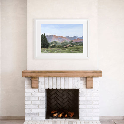 ’Sun Valley II’ Art Print - Idaho Landscape Mountain Wall - ’sun valley’ - abstract - Artwork