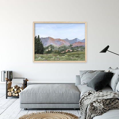 ’Sun Valley II’ Art Print - Idaho Landscape Mountain Wall - ’sun valley’ - abstract - Artwork