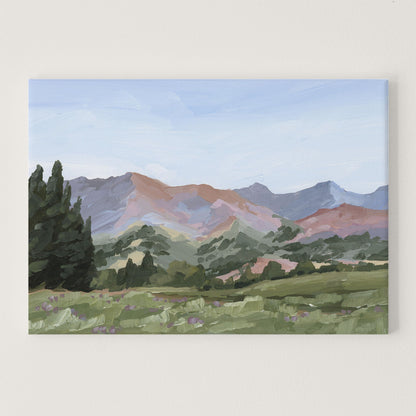 ’Sun Valley II’ Art Print - Stretched Canvas / 8x10 in / No Frame - Idaho Landscape Mountain Wall - ’sun valley’