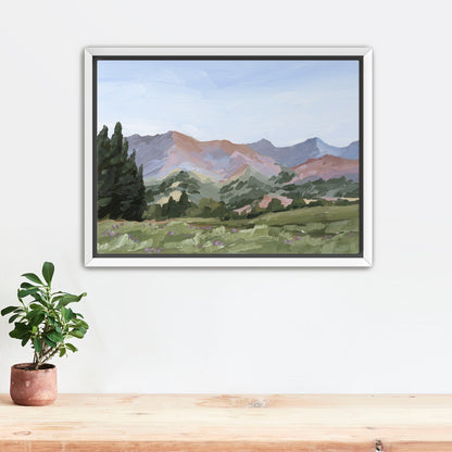 ’Sun Valley II’ Art Print - Stretched Canvas / 8x10 in / White Frame - Idaho Landscape Mountain Wall - ’sun valley’