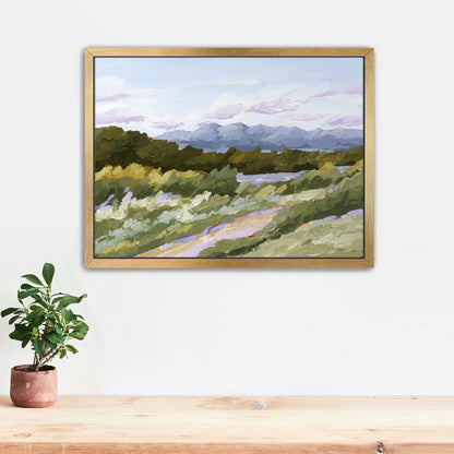 ’Sweet Spot’ Art Print - Stretched Canvas / 8x10 in / Gold Frame - Salida Colorado Landscape Painting - Autumn - Fall