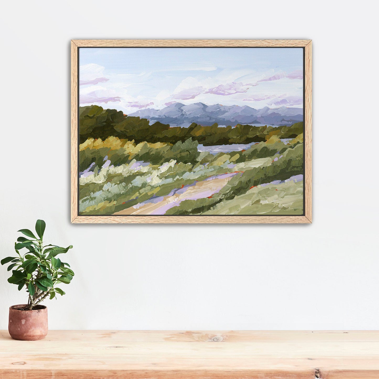 ’Sweet Spot’ Art Print - Stretched Canvas / 8x10 in / Oak Frame - Salida Colorado Landscape Painting - Autumn - Fall