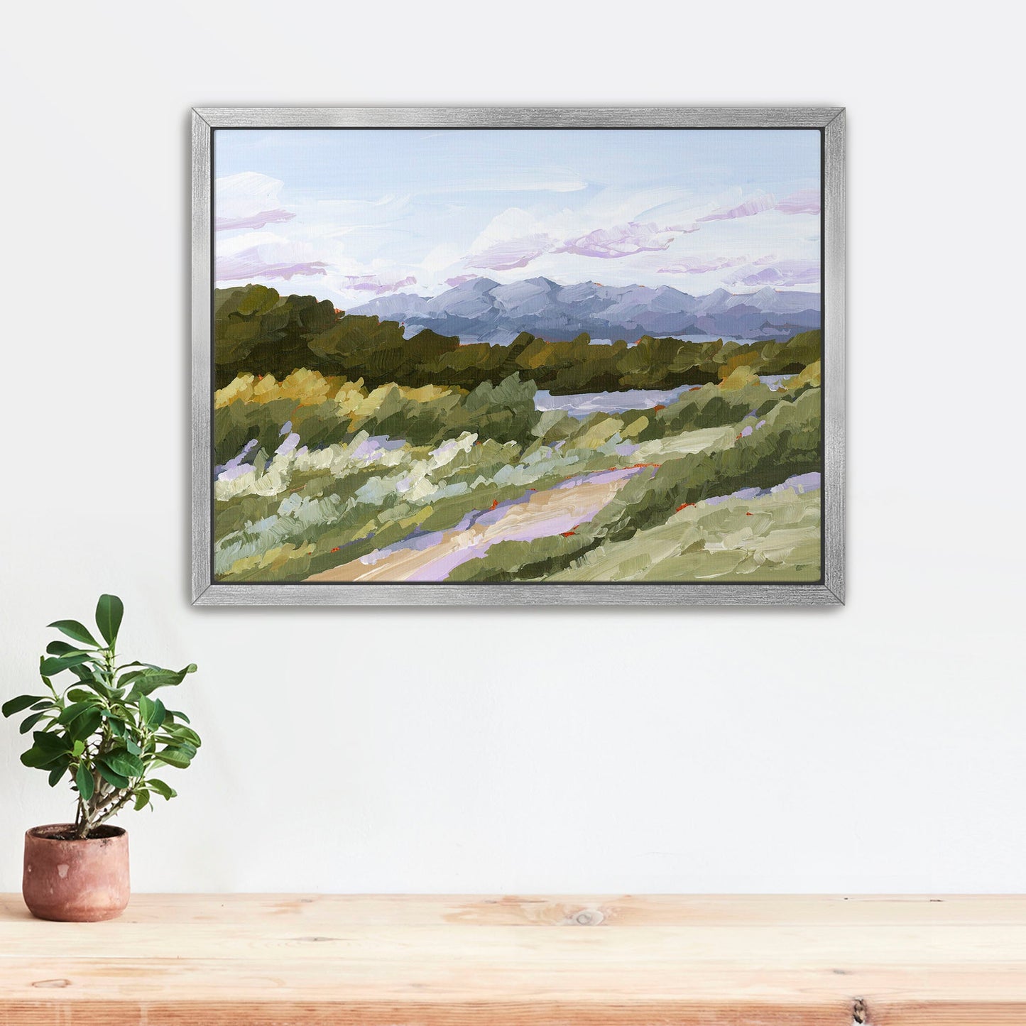 ’Sweet Spot’ Art Print - Stretched Canvas / 8x10 in / Silver Frame - Salida Colorado Landscape Painting - Autumn - Fall