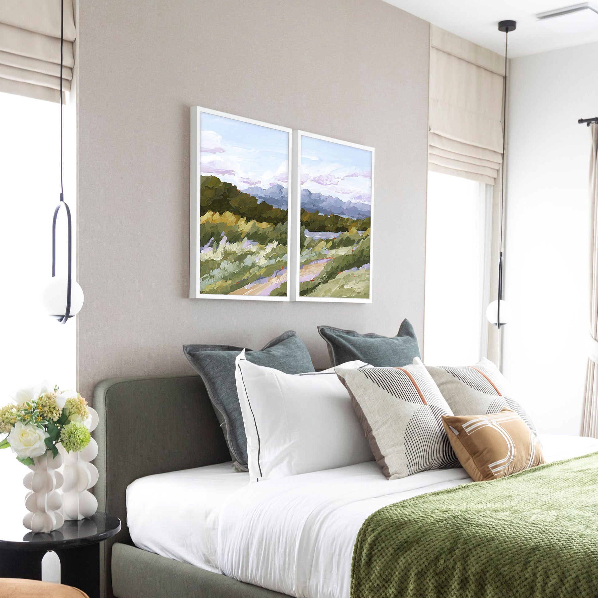 ’Sweet Spot’ Diptych Art Print || Set of 2 - abstract - Artwork - Autumn - Colorado