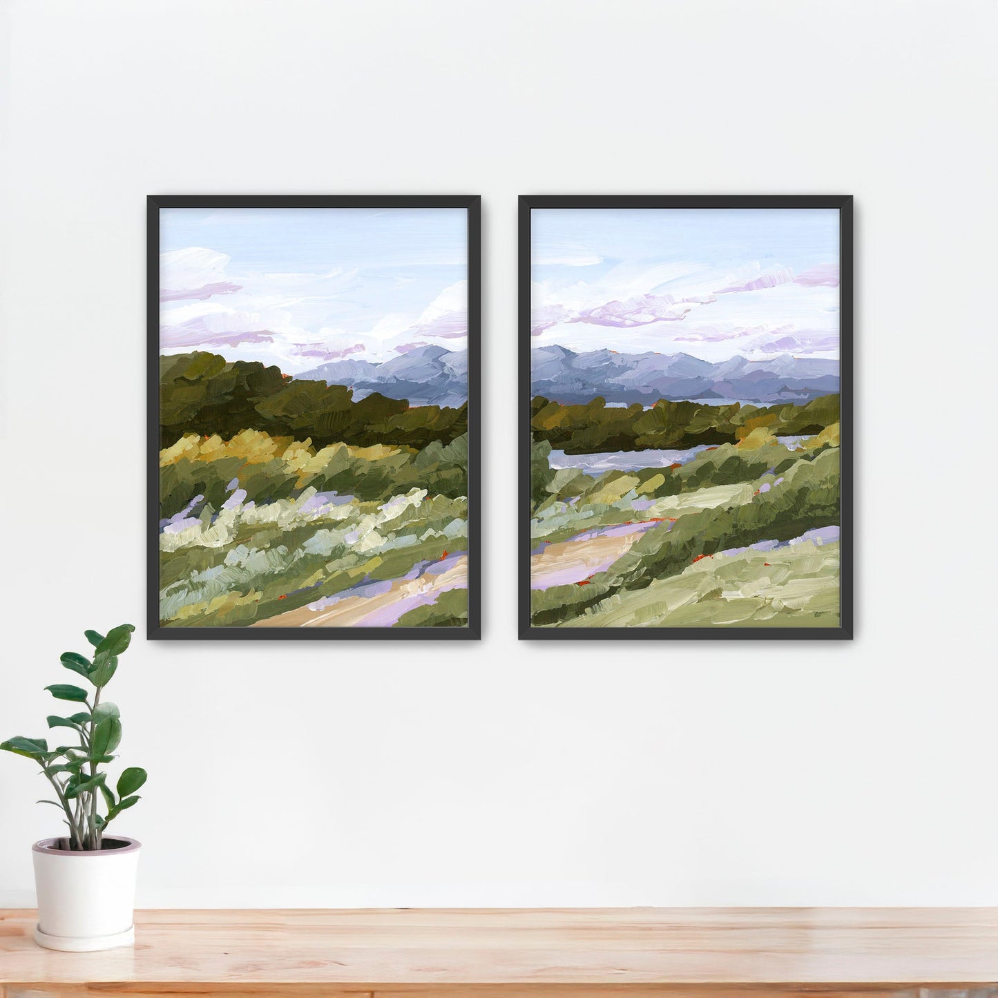 ’Sweet Spot’ Diptych Art Print || Set of 2 - Paper / 5x7 in / Black Frame - abstract - Artwork - Autumn - Colorado