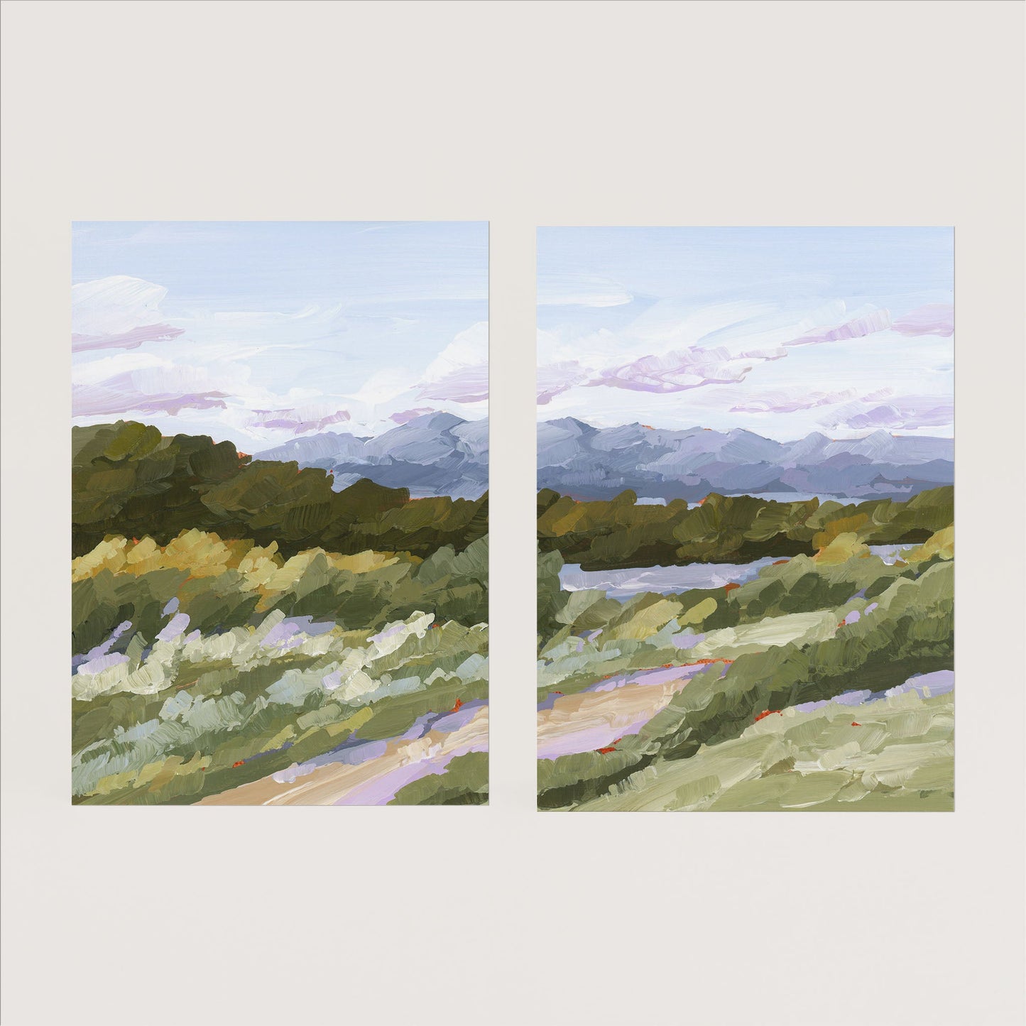 ’Sweet Spot’ Diptych Art Print || Set of 2 - Paper / 5x7 in / No Frame - abstract - Artwork - Autumn - Colorado