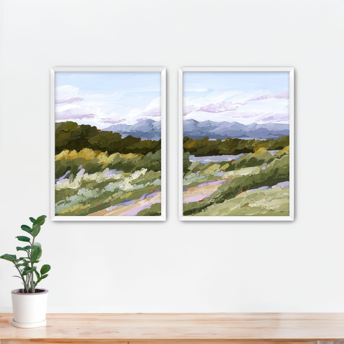 ’Sweet Spot’ Diptych Art Print || Set of 2 - Paper / 5x7 in / White Frame - abstract - Artwork - Autumn - Colorado