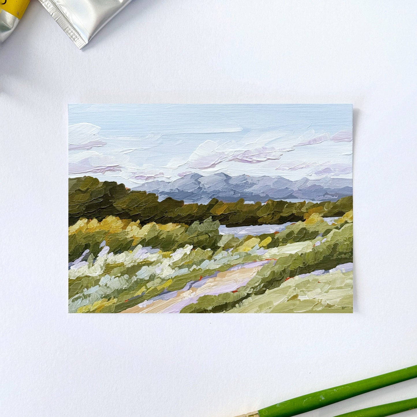’Sweet Spot’ Original Painting || 5x7 - Salida Colorado Landscape - abstract - Acrylic - Artwork - Autumn