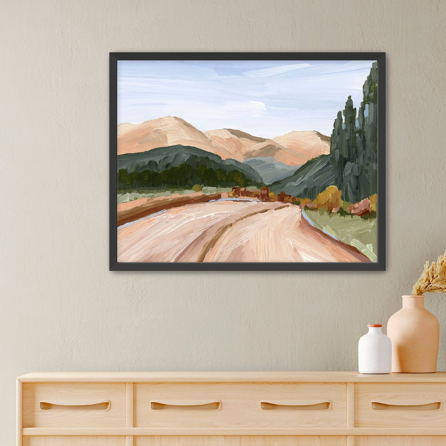 ’The Brink of Winter’ Art Print - Paper / 5x7 in / Black Frame - Colorado Landscape Painting - Fall - Mountain