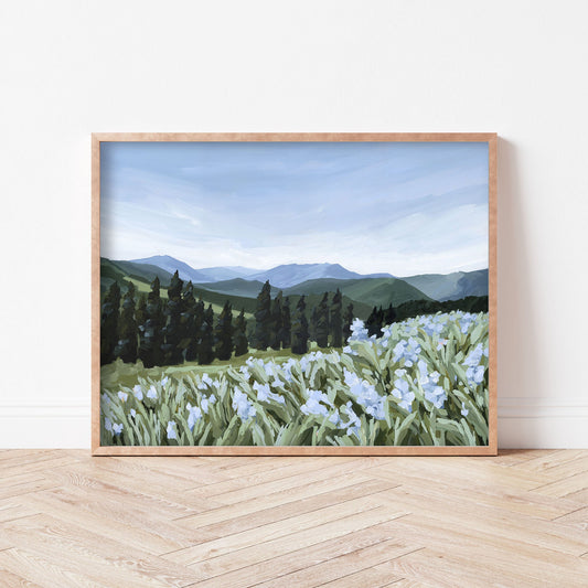 ’The Scent of Pine’ Art Print - Colorado Mountain Wall - abstract - Artwork - Estes Park