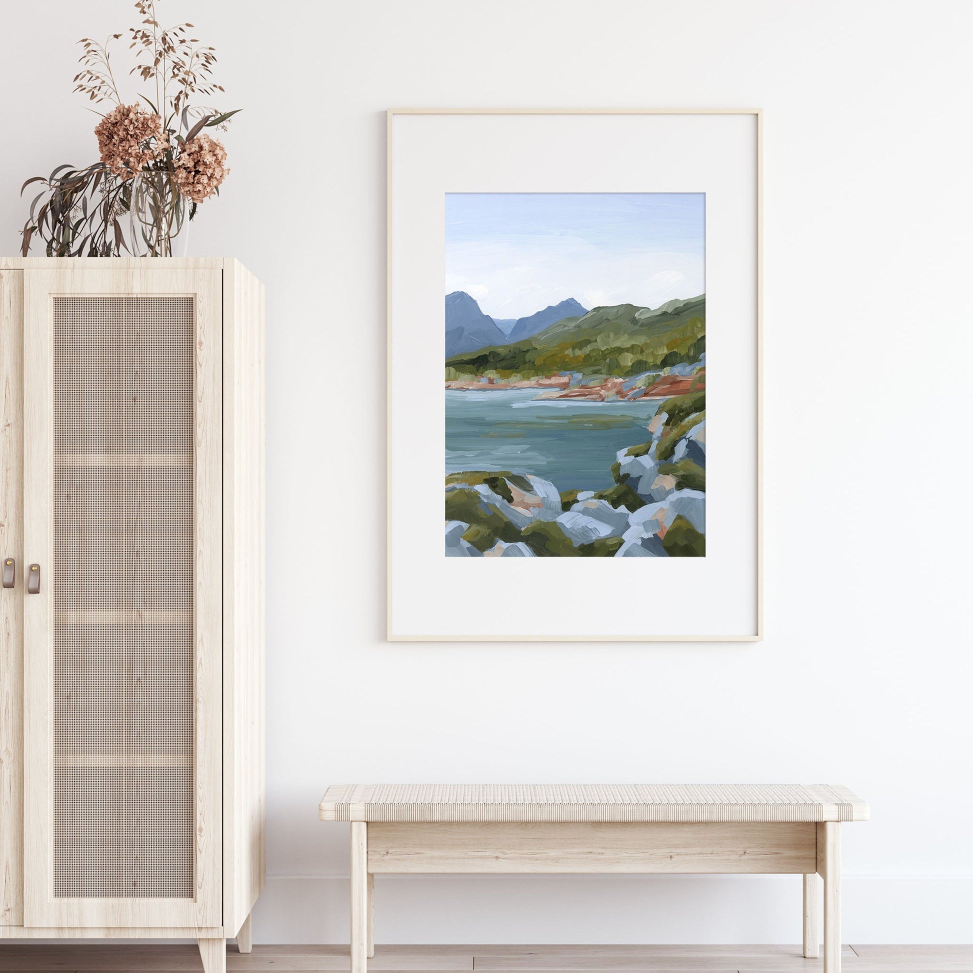 ’Time Stops’ Art Print - Norway Coastal Wall Decor - abstract - Artwork - bay - coast