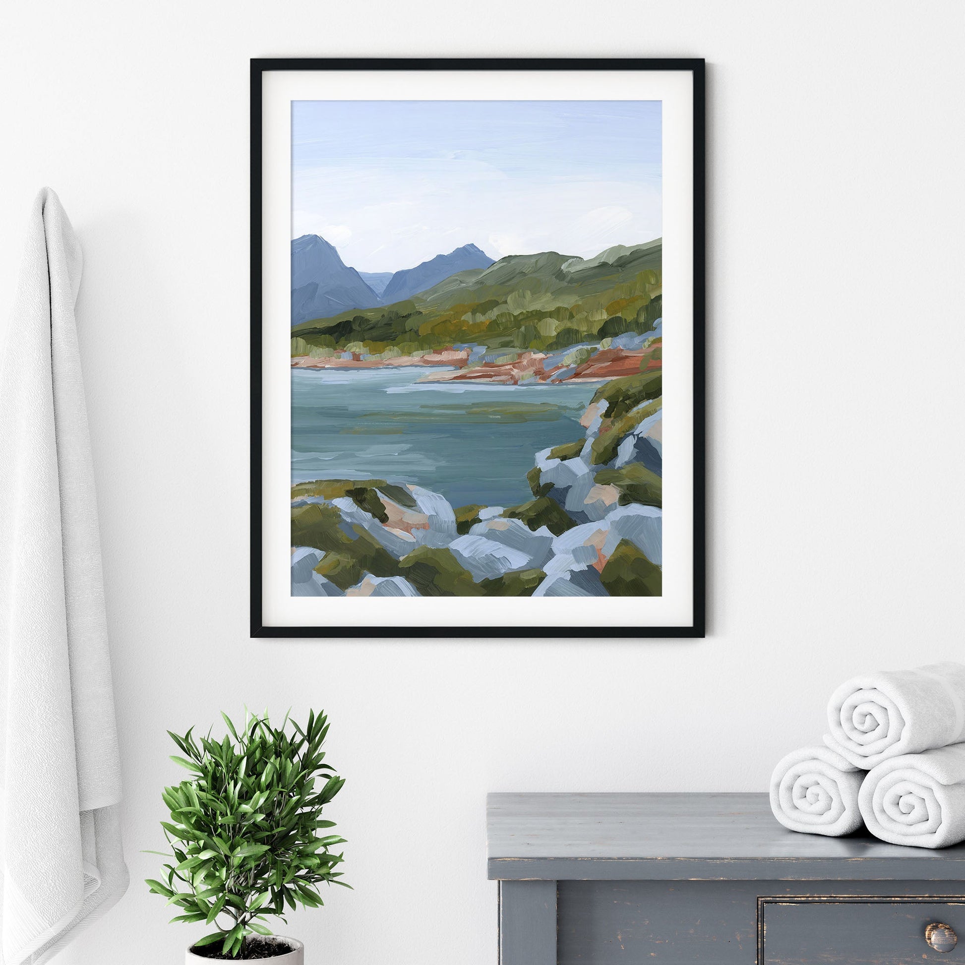 ’Time Stops’ Art Print - Norway Coastal Wall Decor - abstract - Artwork - bay - coast