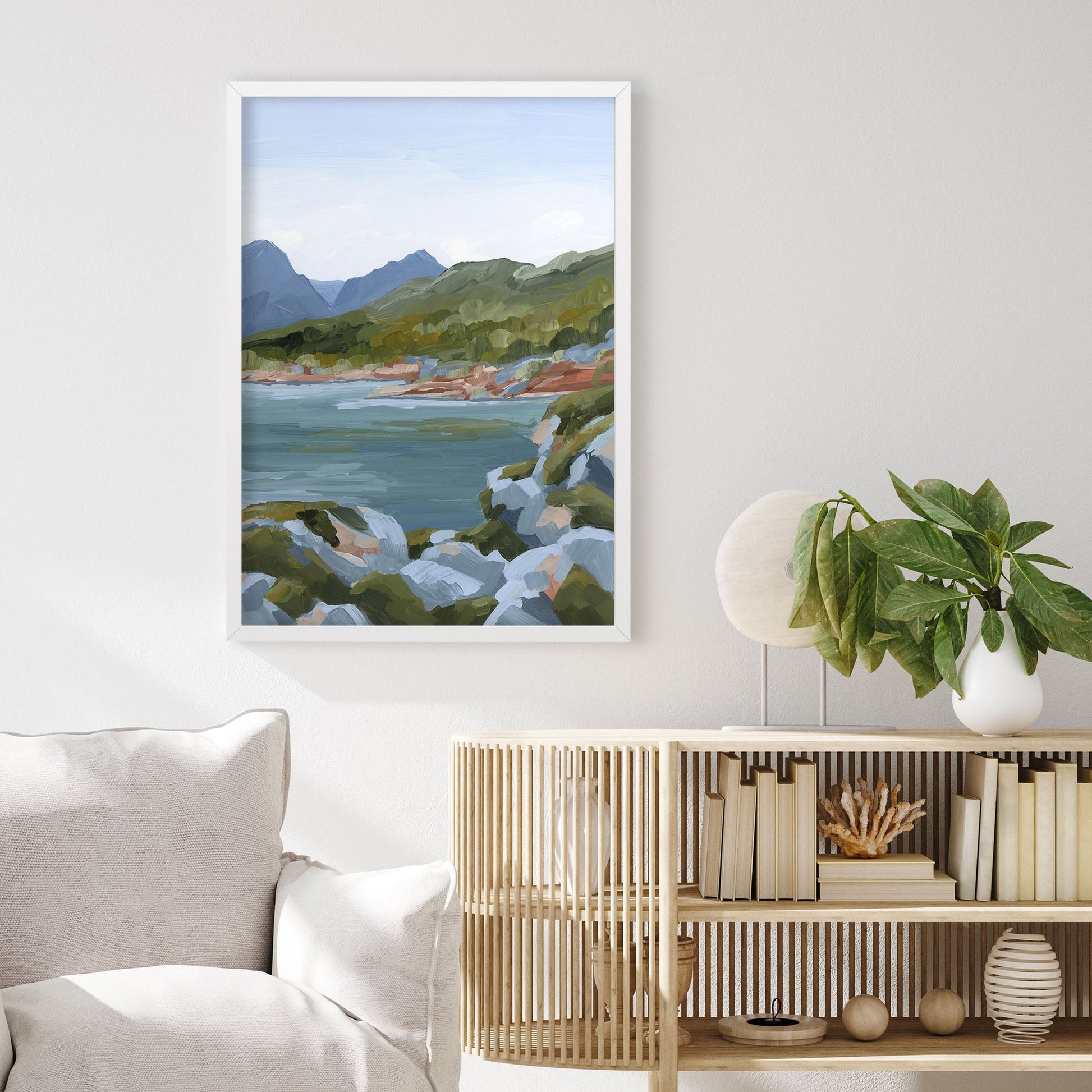 ’Time Stops’ Art Print - Norway Coastal Wall Decor - abstract - Artwork - bay - coast