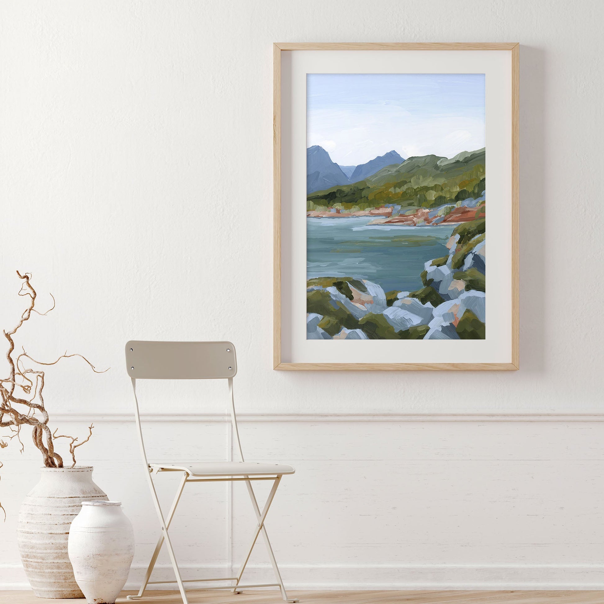 ’Time Stops’ Art Print - Norway Coastal Wall Decor - abstract - Artwork - bay - coast