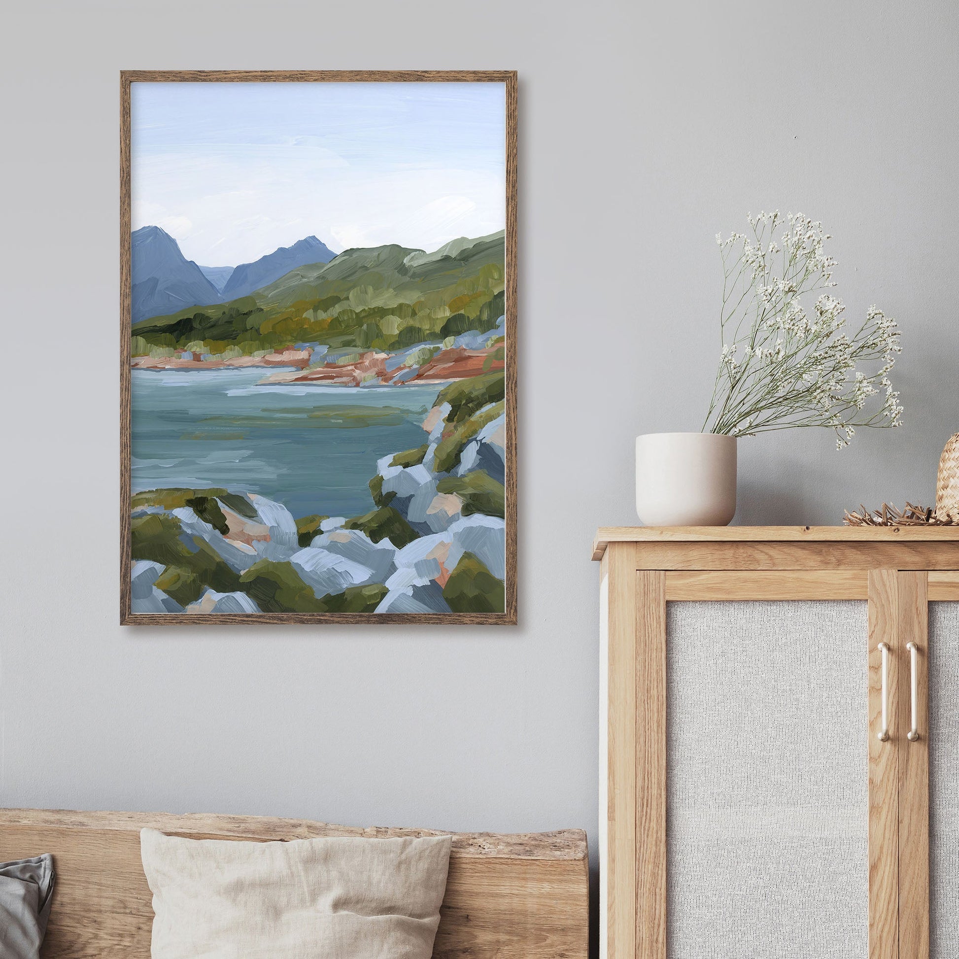 ’Time Stops’ Art Print - Norway Coastal Wall Decor - abstract - Artwork - bay - coast