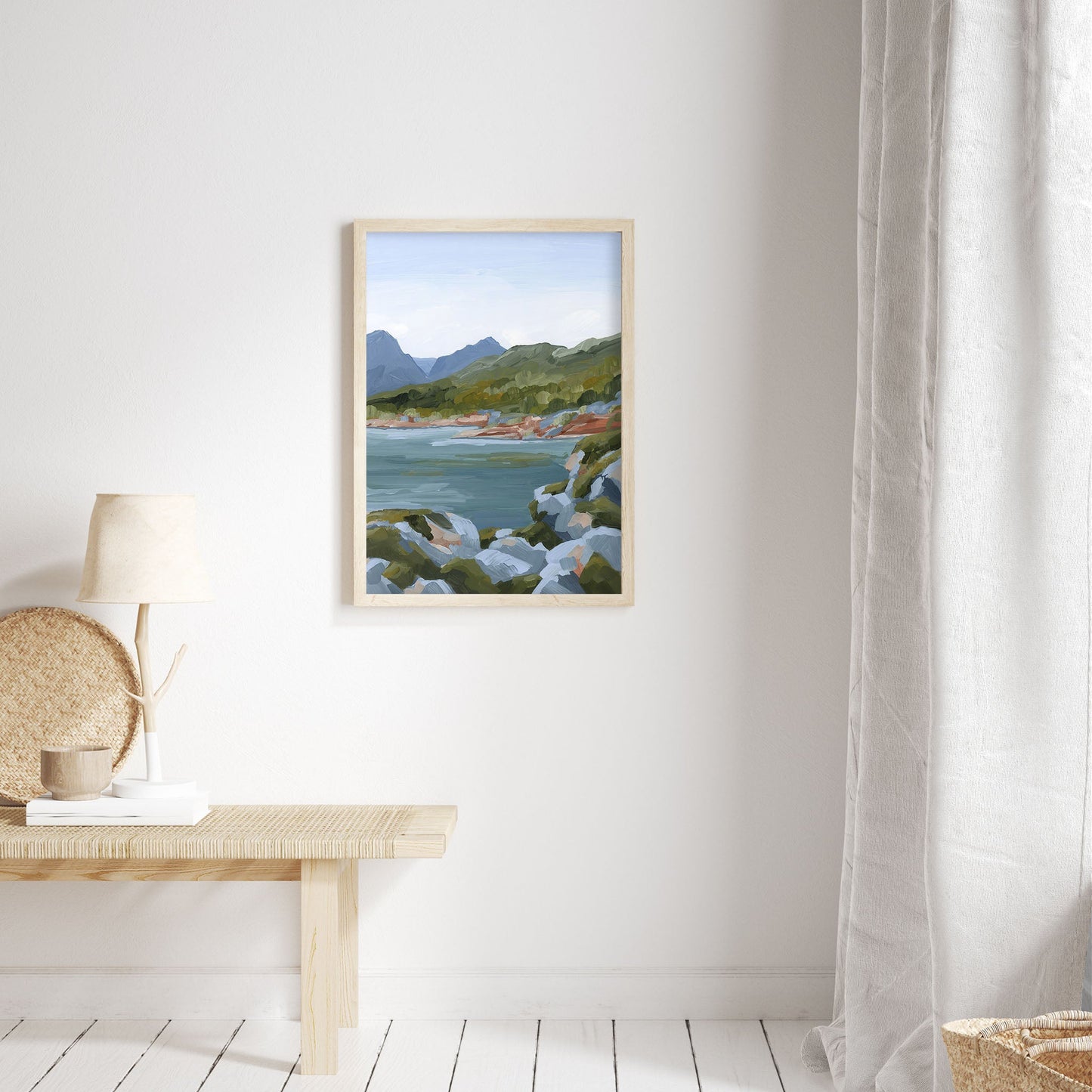 ’Time Stops’ Art Print - Norway Coastal Wall Decor - abstract - Artwork - bay - coast