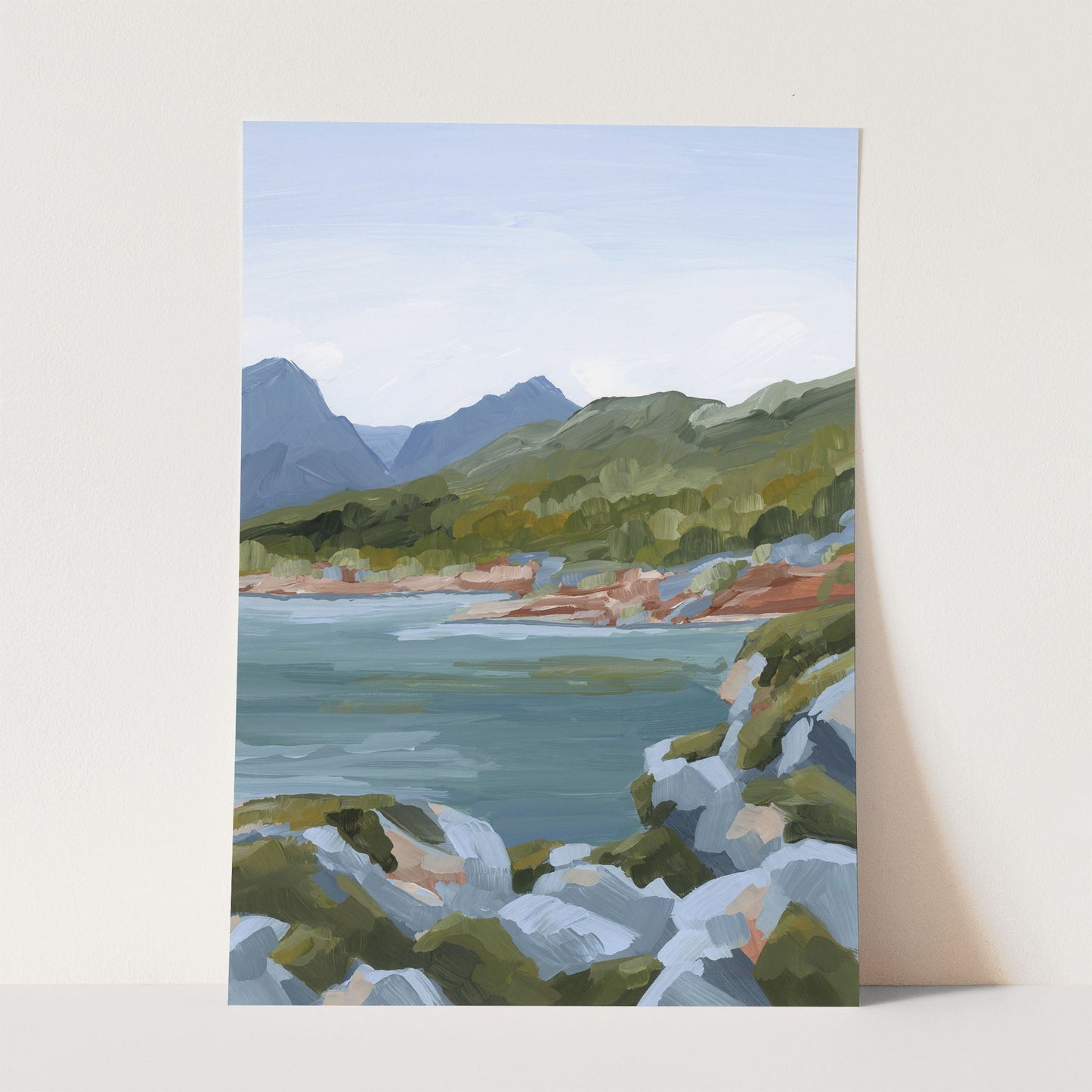 ’Time Stops’ Art Print - Paper / 5x7 in / No Frame - Norway Coastal Wall Decor - abstract - Artwork - bay - coast