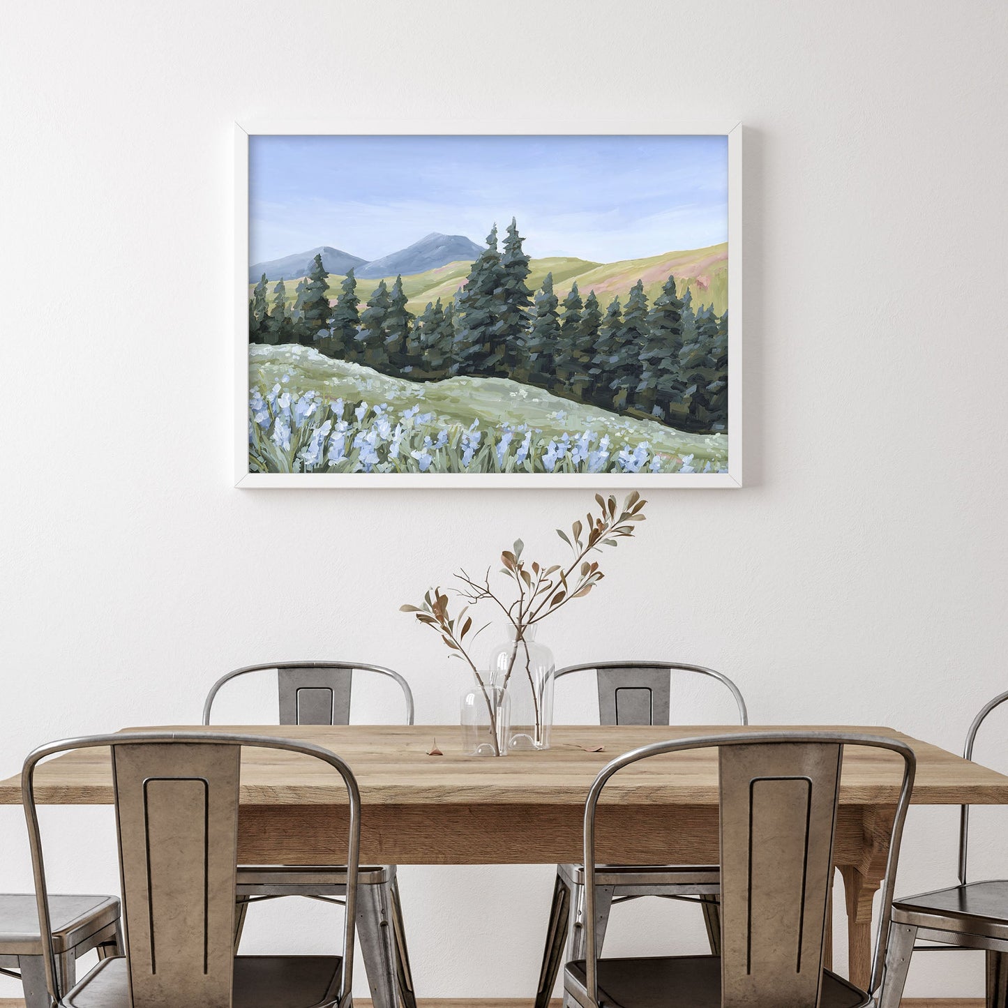 ’Toward the Summit’ Art Print - Colorado Landscape Wall - abstract - Artwork - Durango