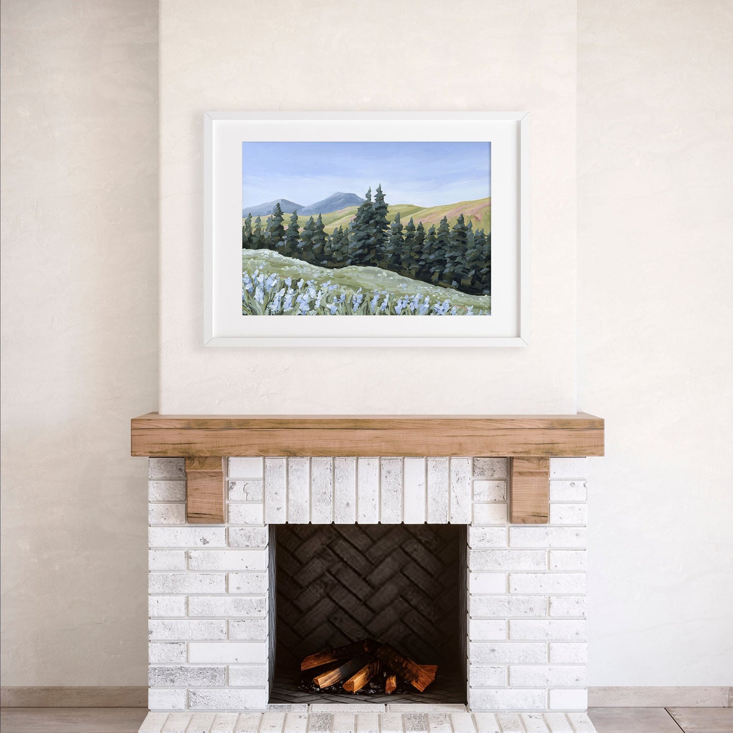 ’Toward the Summit’ Art Print - Colorado Landscape Wall - abstract - Artwork - Durango