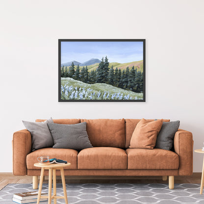 ’Toward the Summit’ Art Print - Colorado Landscape Wall - abstract - Artwork - Durango