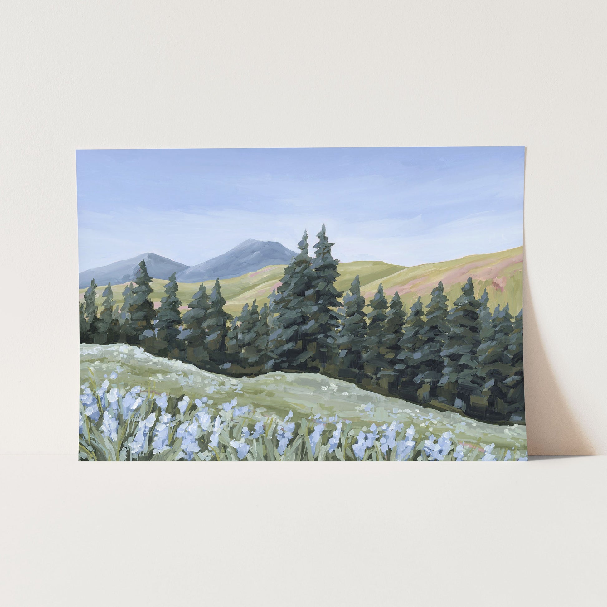 ’Toward the Summit’ Art Print - Paper / 5x7 in / No Frame - Colorado Landscape Wall - abstract - Artwork - Durango