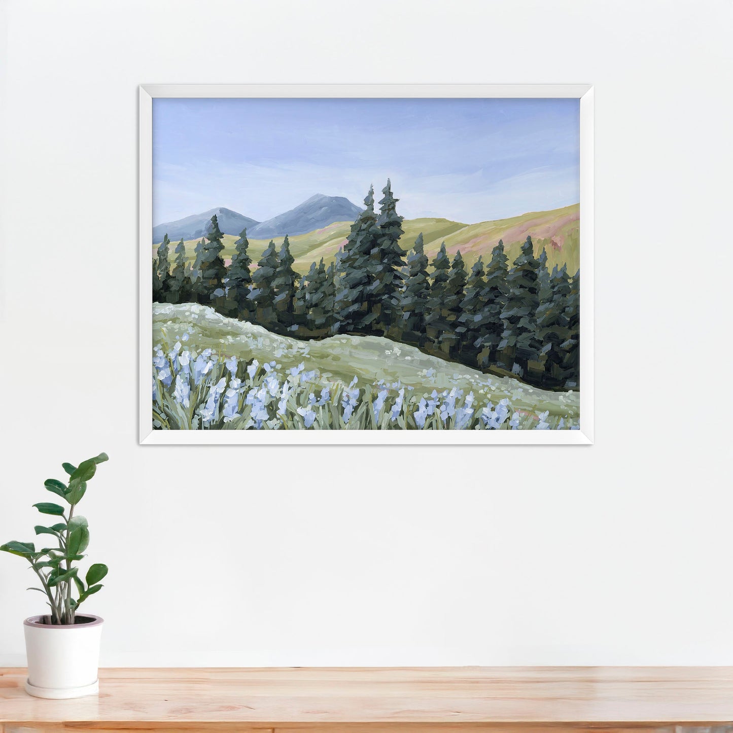 ’Toward the Summit’ Art Print - Paper / 5x7 in / White Frame - Colorado Landscape Wall - abstract - Artwork - Durango