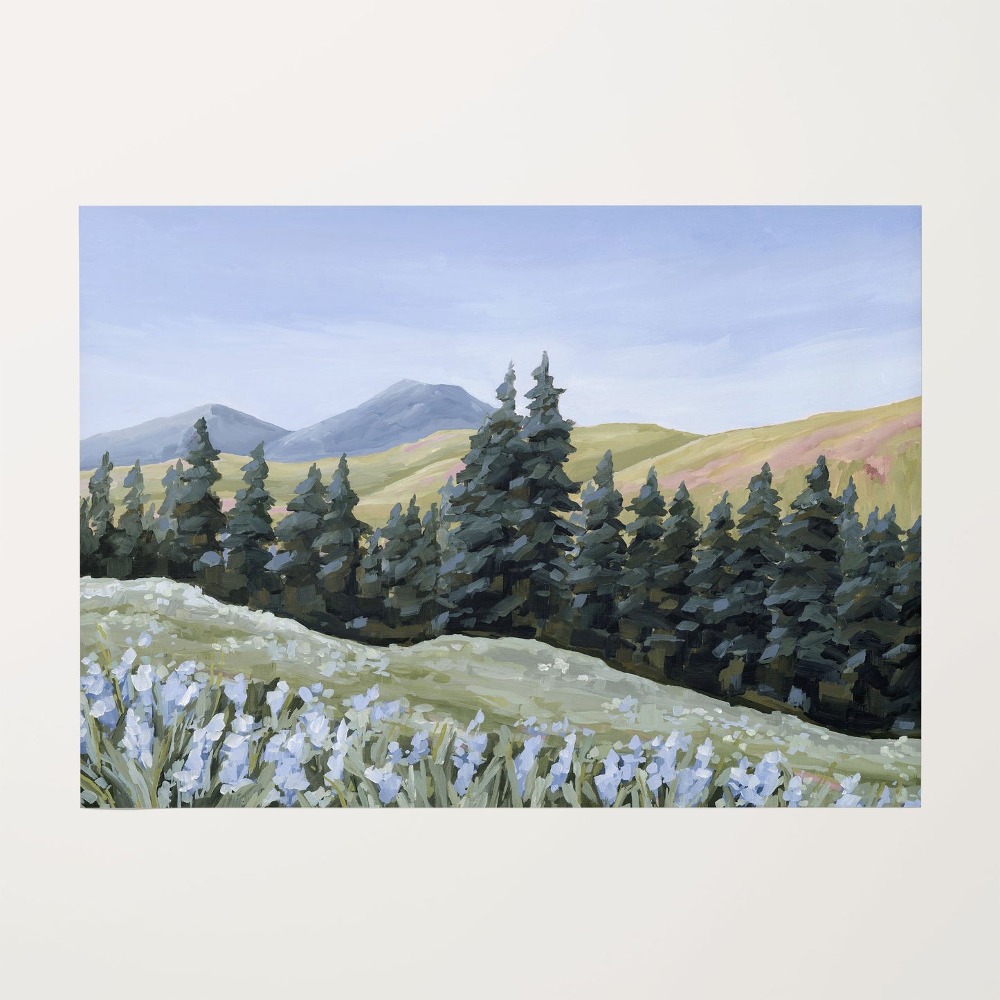 ’Toward the Summit’ Art Print - Rolled Canvas / 8x10 in / No Frame - Colorado Landscape Wall - abstract - Artwork