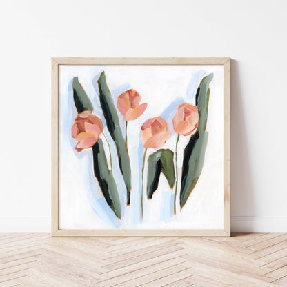 ’Tulip Dance’ Art Print - Flower Still Life Wall - Artwork - botanical - Flowers