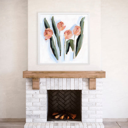 ’Tulip Dance’ Art Print - Flower Still Life Wall - Artwork - botanical - Flowers