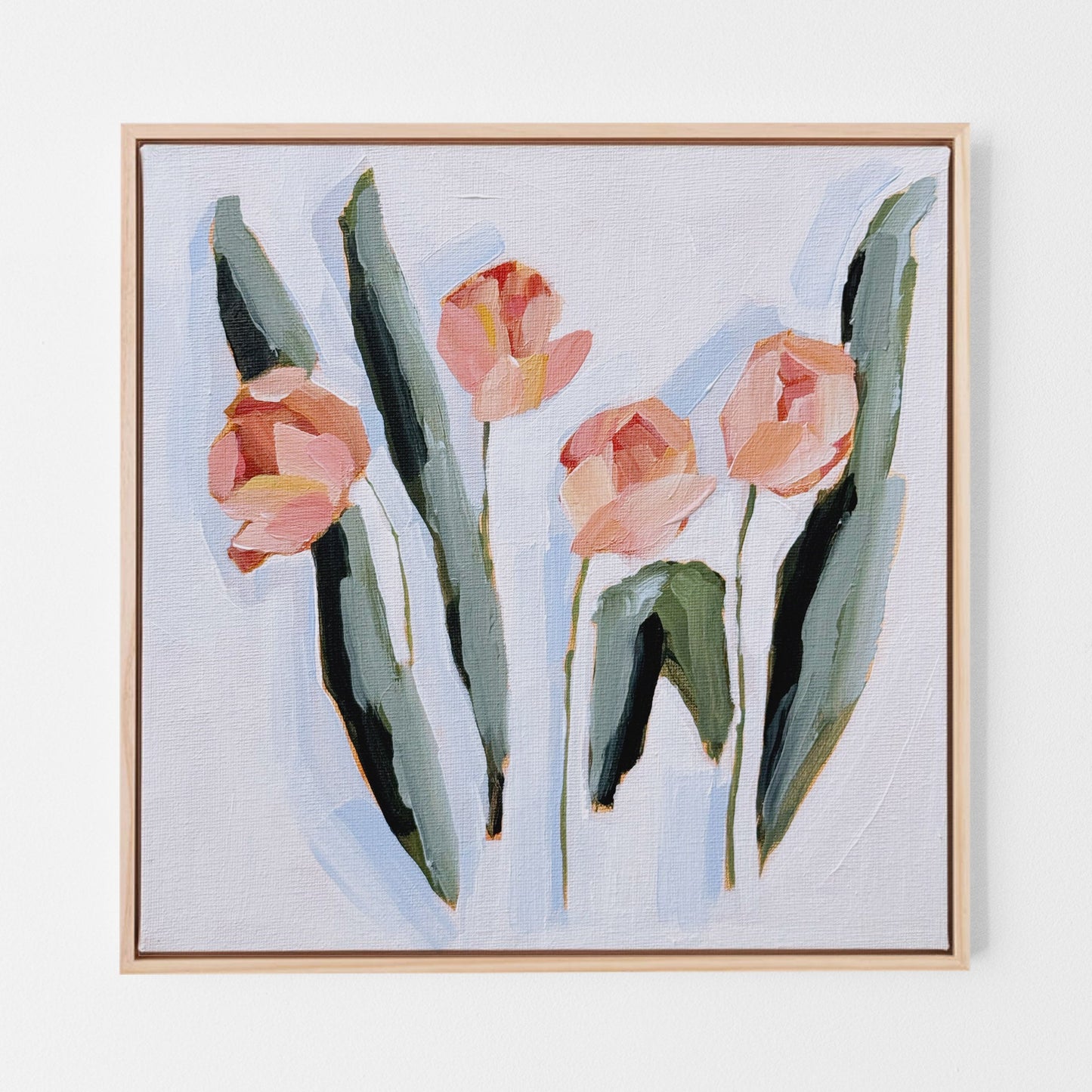 ’Tulip Dance’ Original Painting || 10x10 - Floral Still Life - abstract - Acrylic - Artwork - floral - Flower