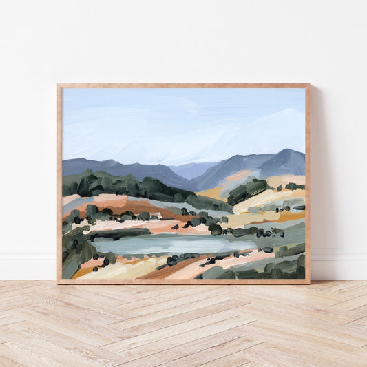 ’View from Here’ Art Print - Utah Landscape Wall - From - Artwork - Desolation Lake