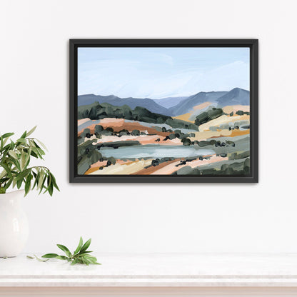 ’View from Here’ Art Print - Stretched Canvas / 8x10 in / Black Frame - Utah Landscape Wall - From - Artwork