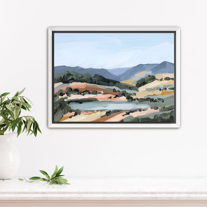 ’View from Here’ Art Print - Stretched Canvas / 8x10 in / White Frame - Utah Landscape Wall - From - Artwork