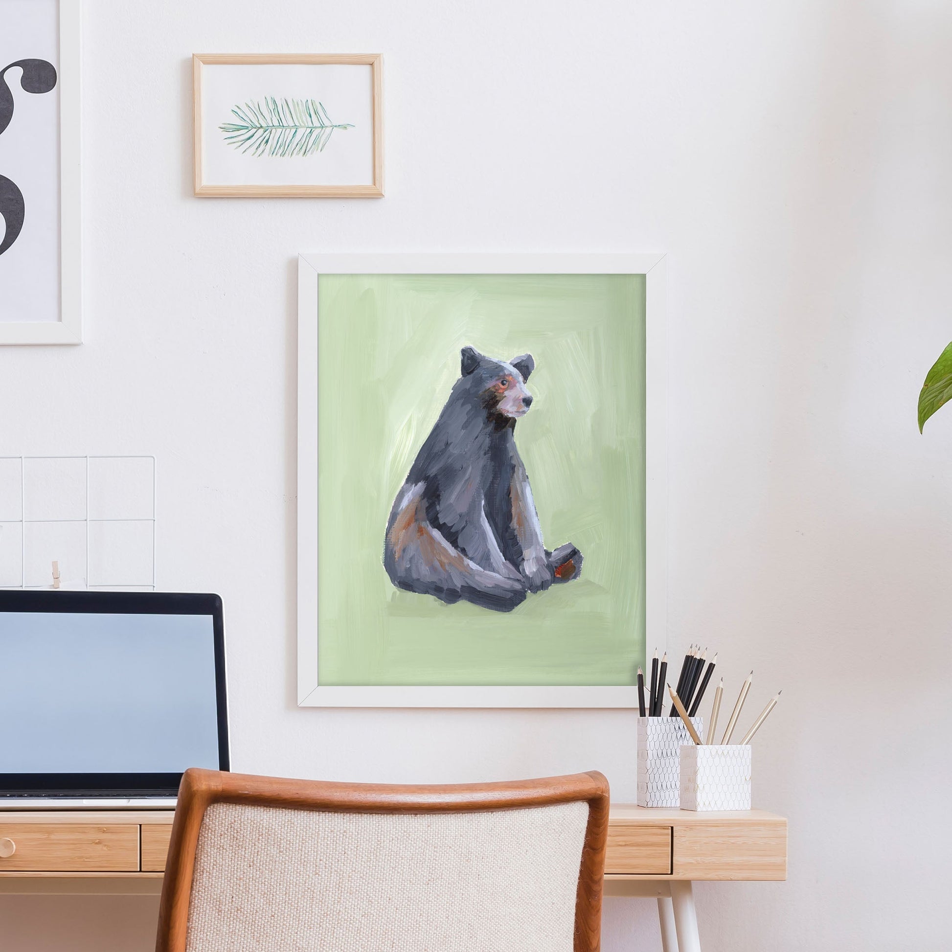’Waiting for a Snack’ Art Print Nursery Wall animal animals Artwork bear