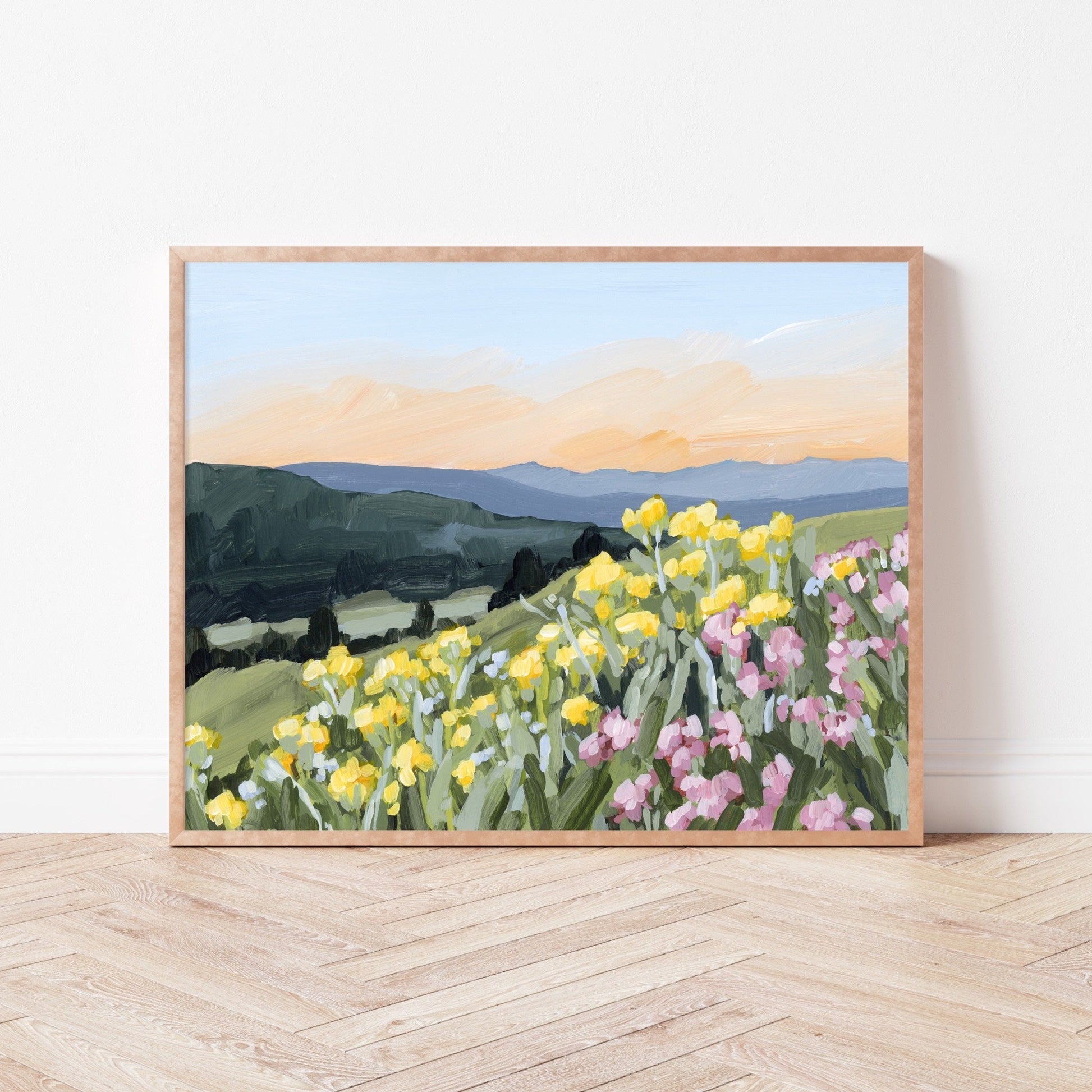 ’Wasatch Wildflowers’ Art Print - Utah Wall - abstract - Artwork - Flower - Flowers