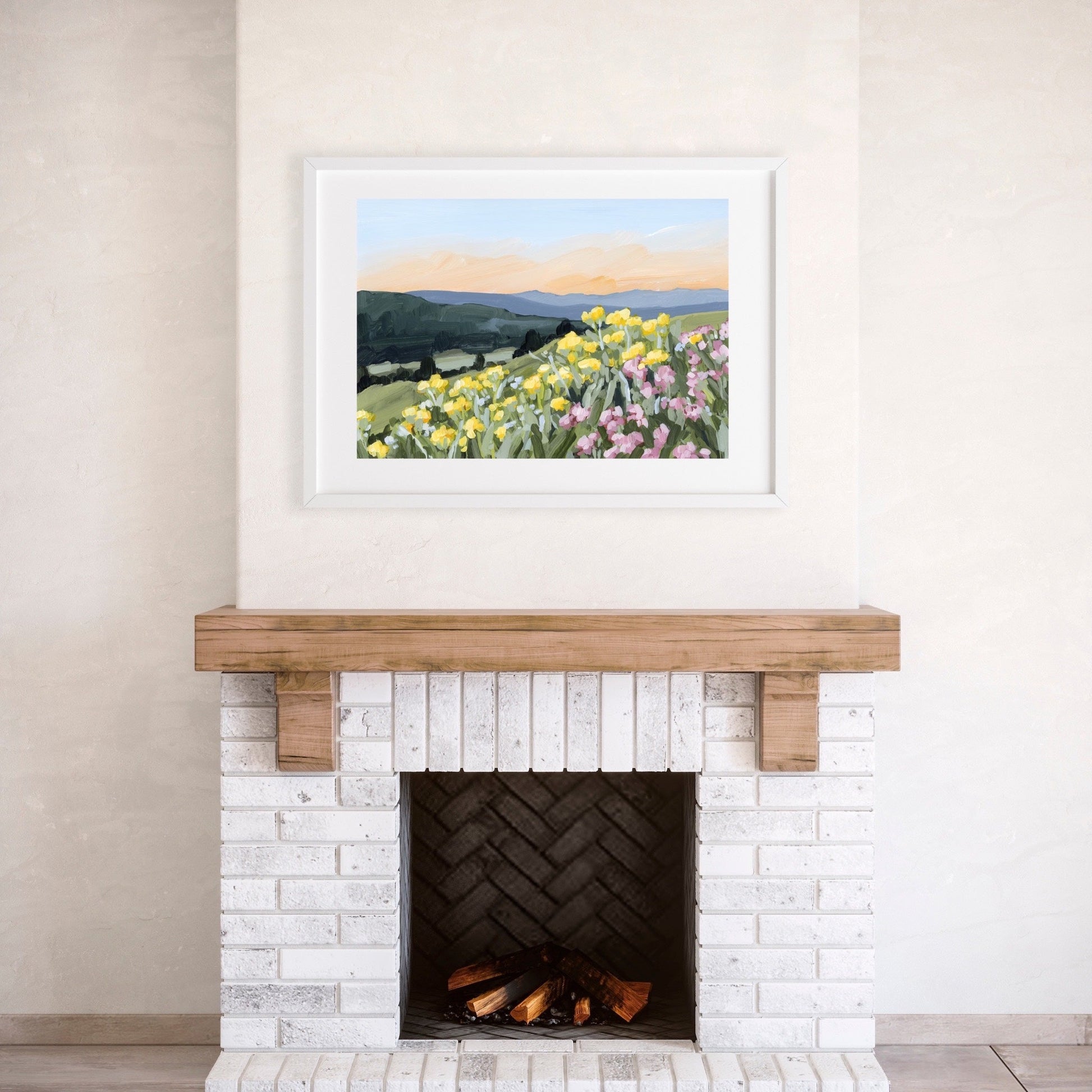 ’Wasatch Wildflowers’ Art Print - Utah Wall - abstract - Artwork - Flower - Flowers