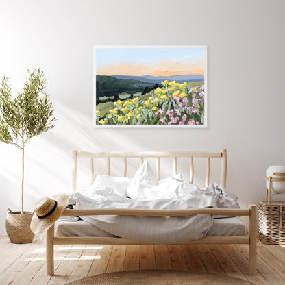 ’Wasatch Wildflowers’ Art Print - Utah Wall - abstract - Artwork - Flower - Flowers