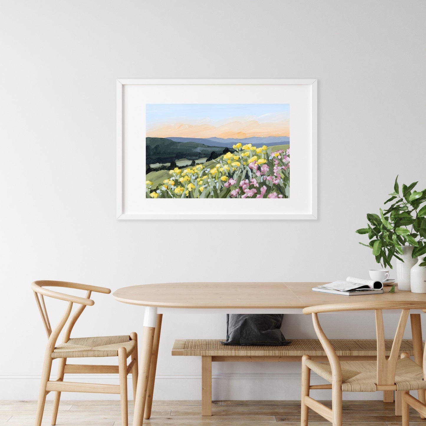 ’Wasatch Wildflowers’ Art Print - Utah Wall - abstract - Artwork - Flower - Flowers