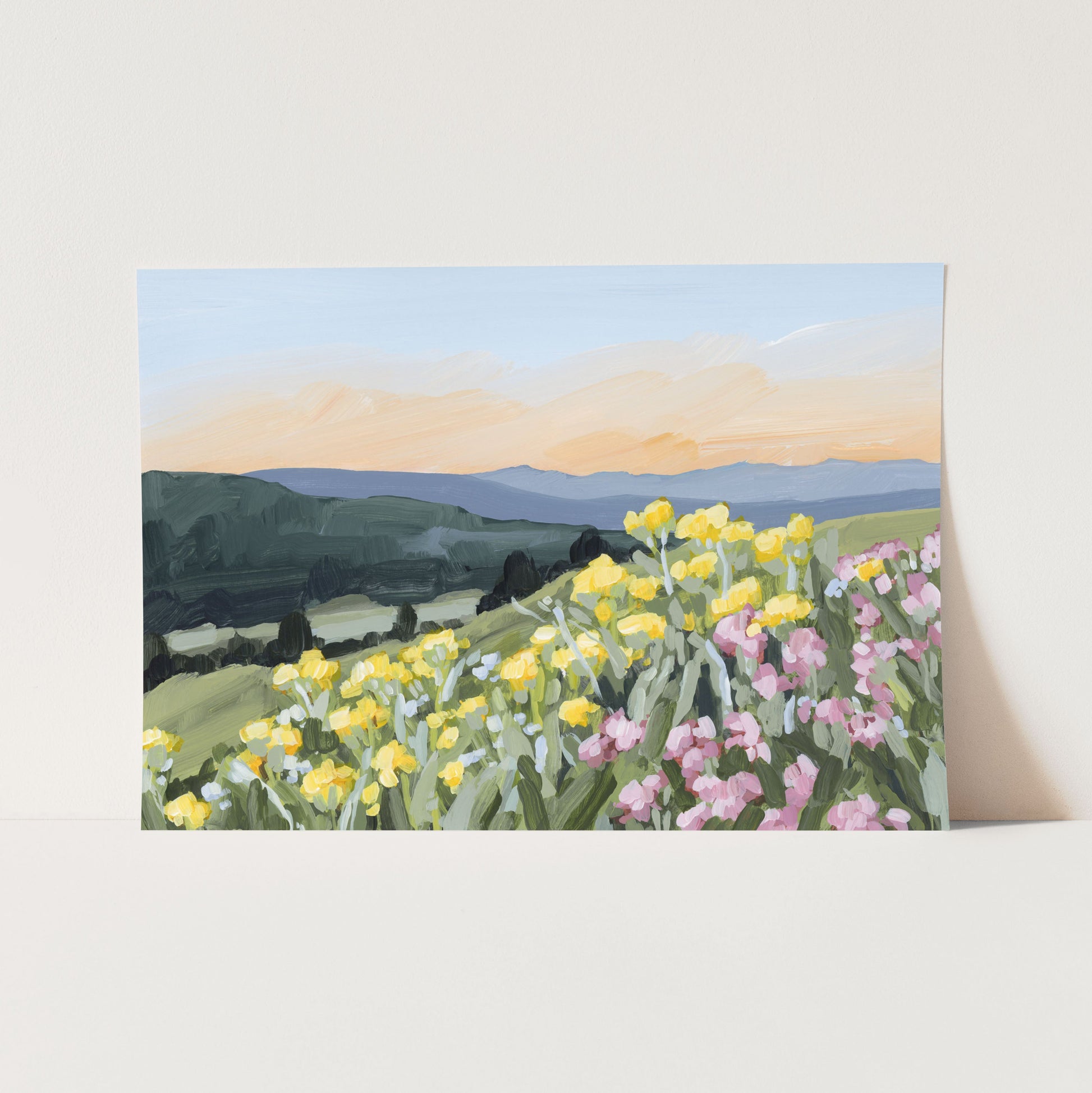 ’Wasatch Wildflowers’ Art Print - Paper / 5x7 in / No Frame - Utah Wall - abstract - Artwork - Flower - Flowers