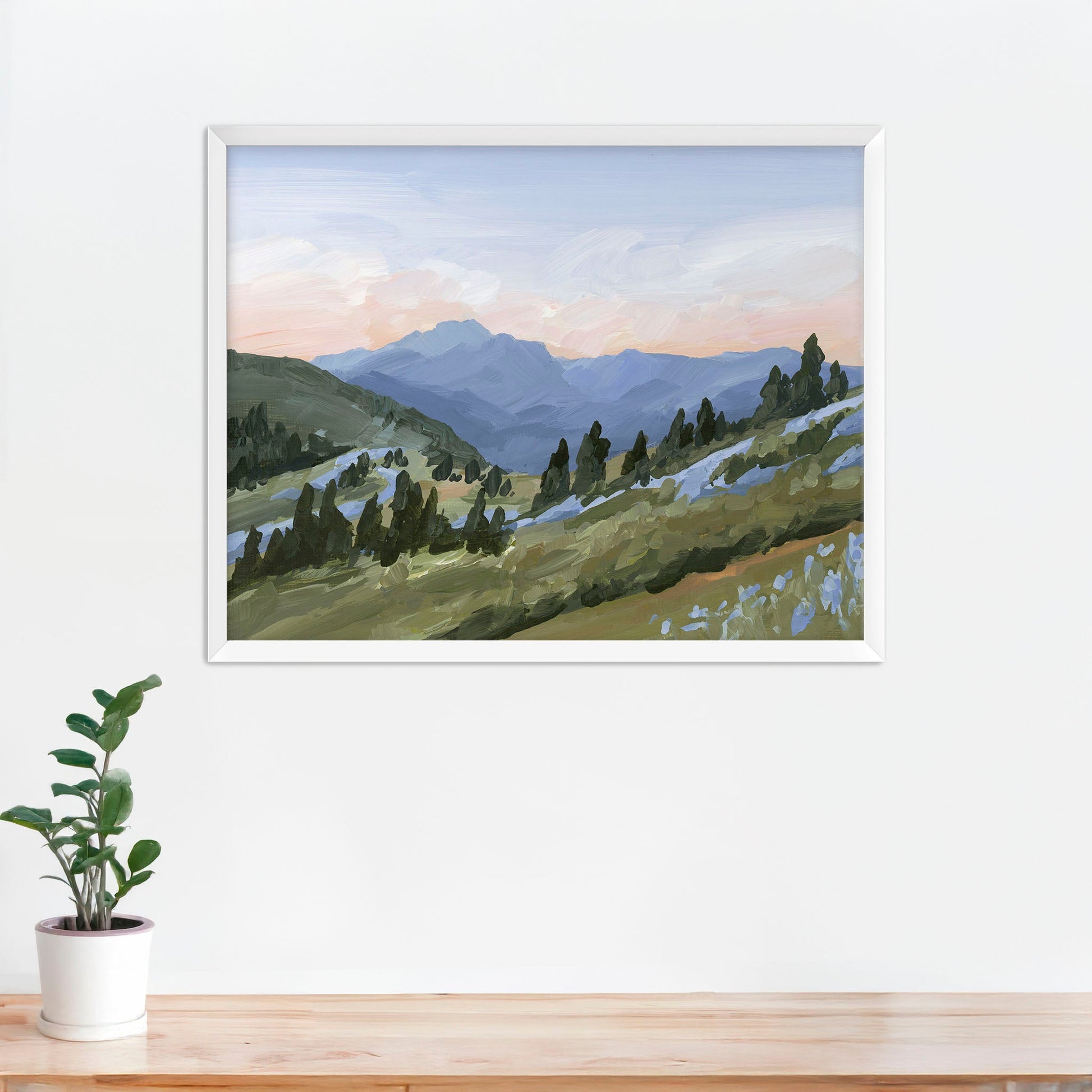 ’Western Edge’ Art Print - Paper / 5x7 in / White Frame - Utah Wall - abstract - Artwork - Flower - Flowers
