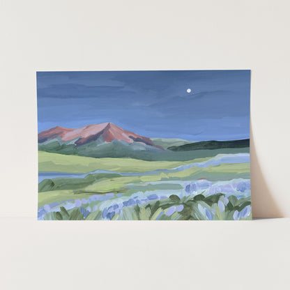 ’When the Moon Shines I’ Art Print - Paper / 5x7 in / No Frame - Abstract Colorado Wall - abstract - Artwork - Crested