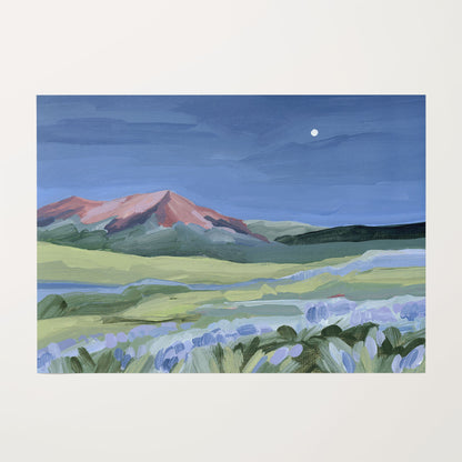 ’When the Moon Shines I’ Art Print - Rolled Canvas / 8x10 in / No Frame - Abstract Colorado Wall - abstract - Artwork