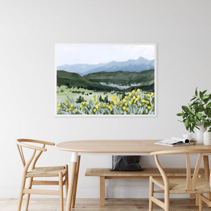 ’Wildflower Hike’ Art Print - Crested Butte Colorado - abstract - Artwork