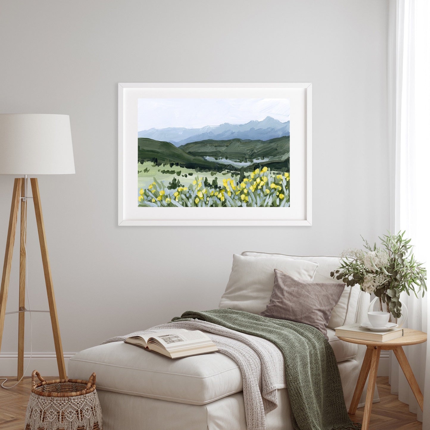 ’Wildflower Hike’ Art Print - Crested Butte Colorado - abstract - Artwork