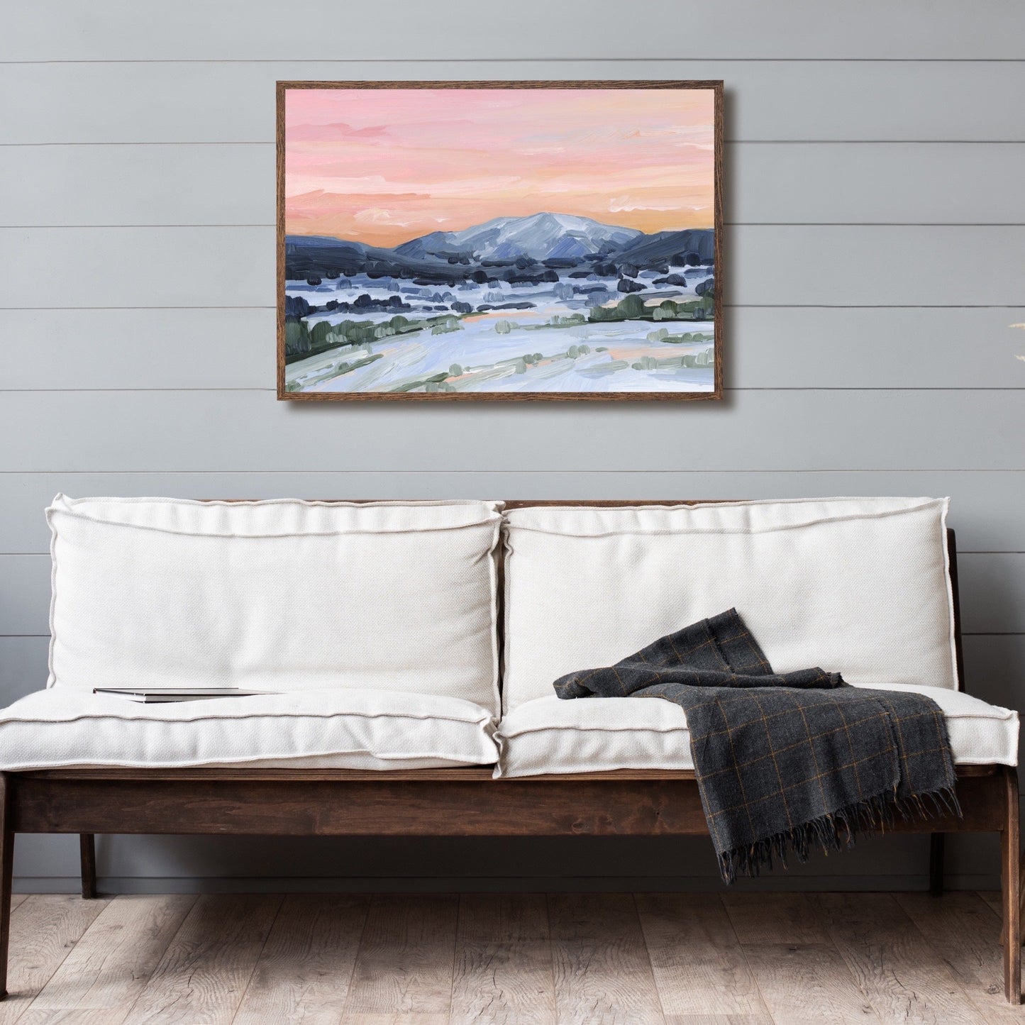 ’Winter Sky’ Art Print - Sunset Mountain Wall - abstract - Artwork - Colorado - Glenwood Springs