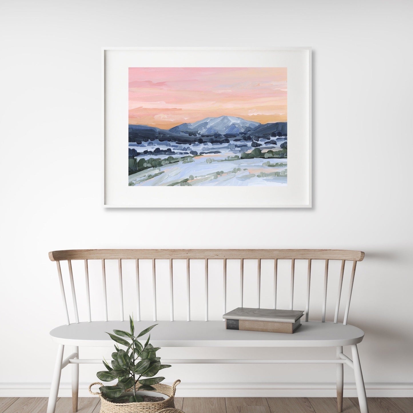 ’Winter Sky’ Art Print - Sunset Mountain Wall - abstract - Artwork - Colorado - Glenwood Springs