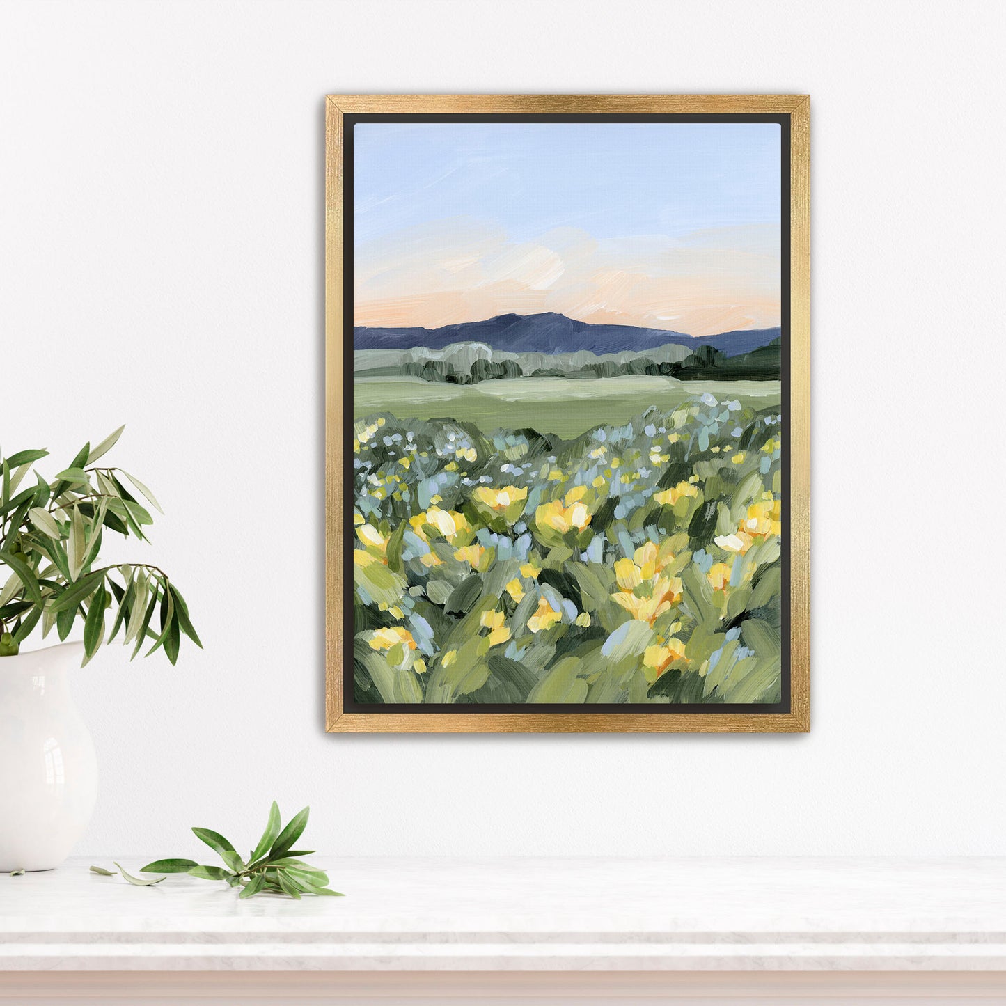 "Yellow Fields" Art Print - Katie Garrison Art LLC